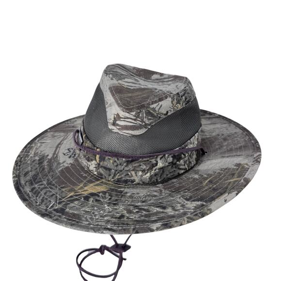 Realtree Signatures Unisex Helios Sun Hat L/XL‎ Brown Adjustable Leather Cord - Picture 1 of 11